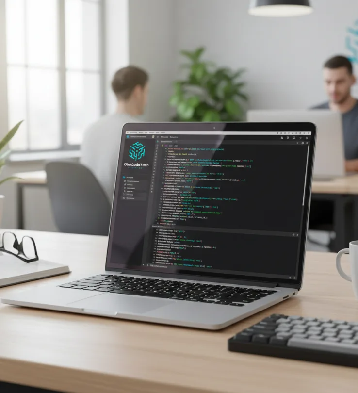Panel aplikacji dedykowanej zaprojektowanej przez OlekCodeTech